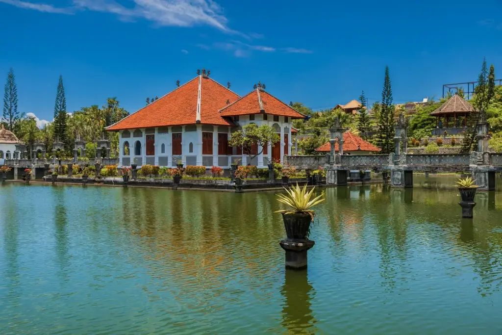 East bali water palace taman ujung in east bali balinese ar