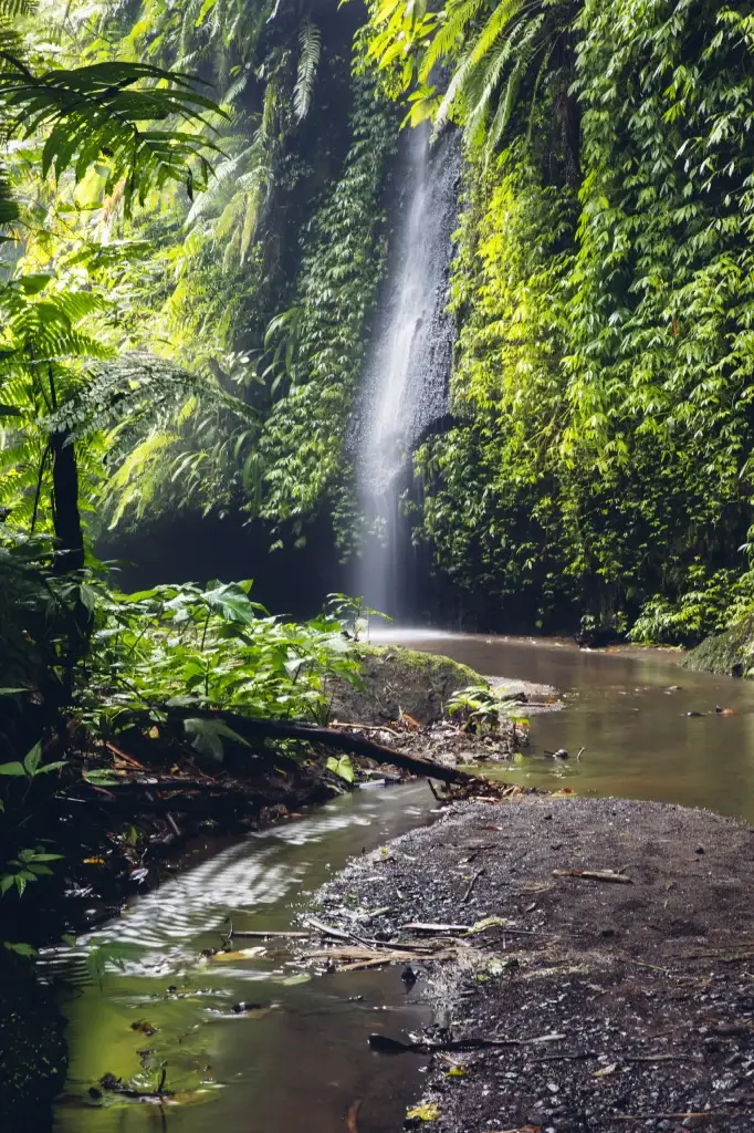 Kuta bali tukad cepung waterfall at bali indonesia