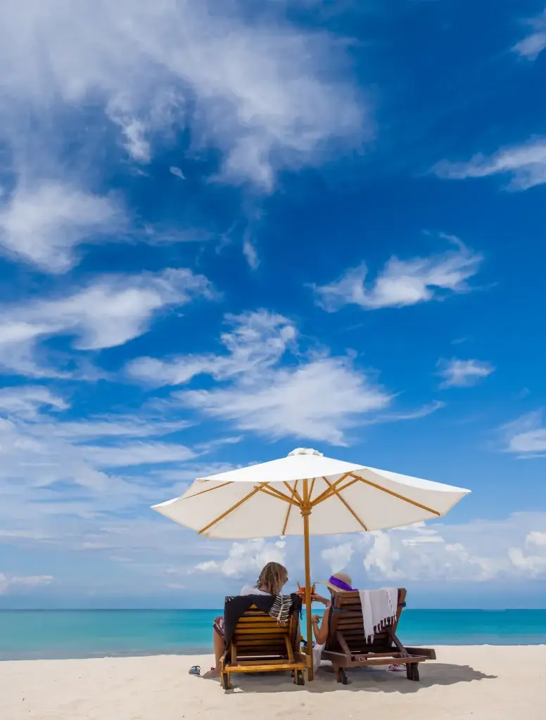 Sanur bali beach couple on the beach in bali indonesia